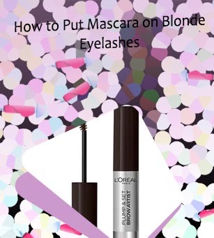 Blond mascara