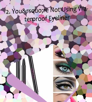 Eyeliner for oily lids