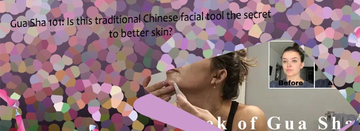 Face sculpting with gua sha