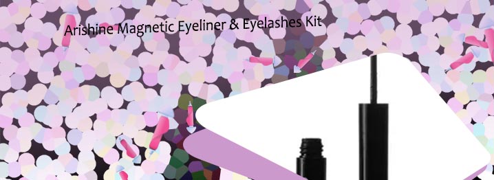 Liquid magnetic eyeliner