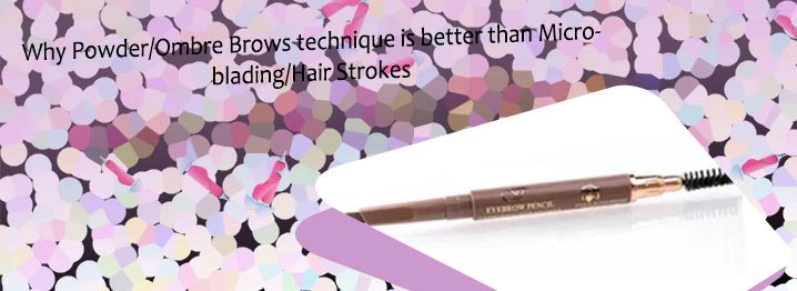 Micro powder eyebrows