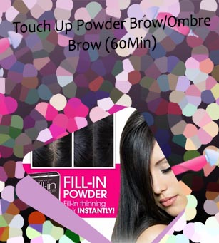 Powder brow touch up