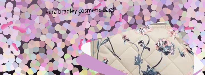 Vera bradley large makeup bag