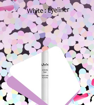 White cream eyeliner